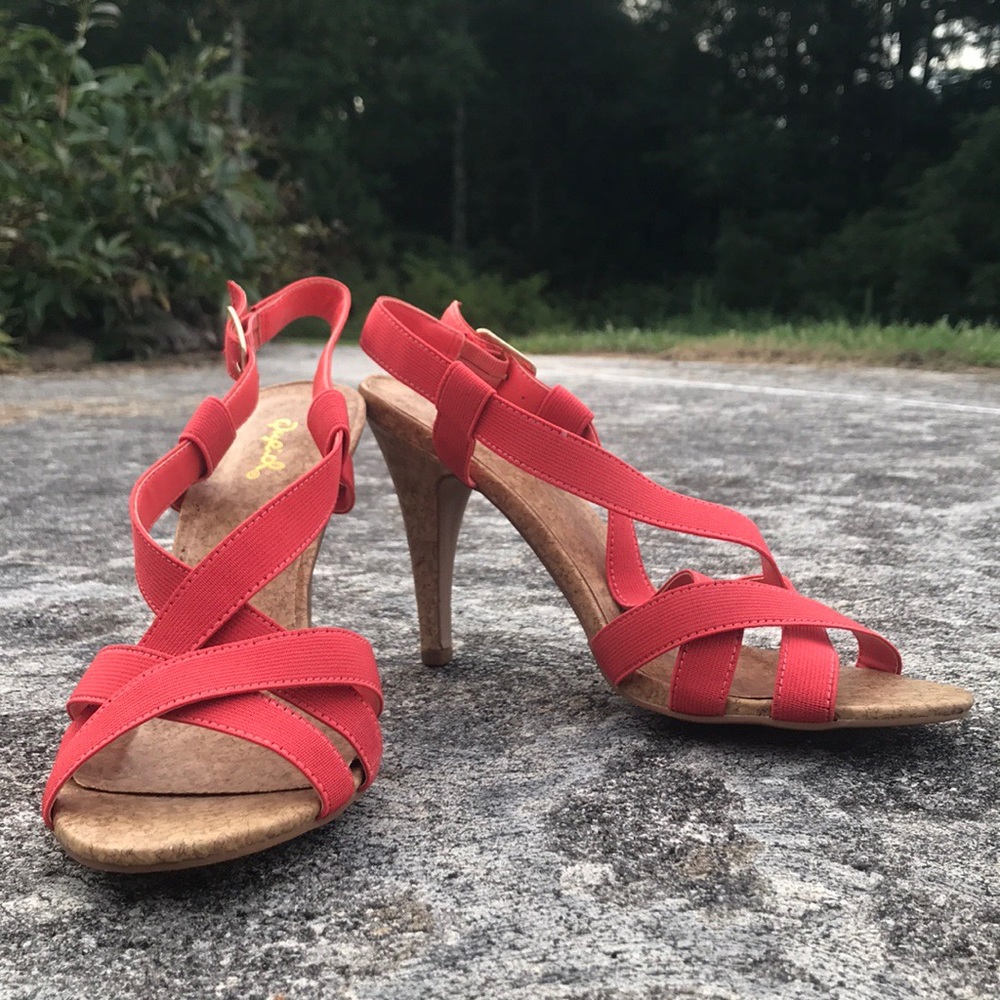 3 inch pink Qupid heels size 10